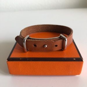 Hermès leather bracelet